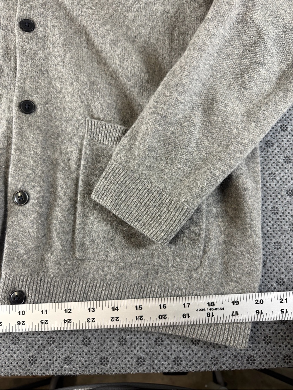 Madewell Heather Gray Button-Up Cardigan - Picture 5 of 9